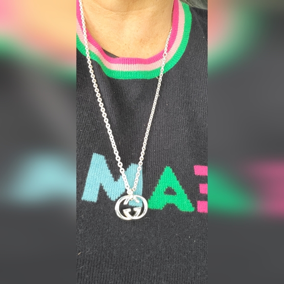 NWOT Gucci Double G STATEMENT Necklace absolutely gorgeous!! πβ€πβ€πβ€πβ€πβ€ - Picture 5 of 5